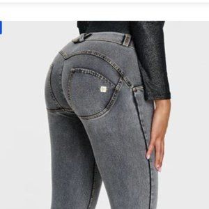 Freddy WR.UP Denim Gray Mid Rise Full Length Size M 6